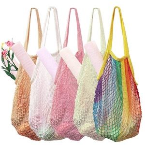 🎀 Long Handle French Style Net Double Layer Shopping Tote 🎀
